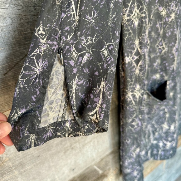 Baum und Pferdgarten Anthropologie Cupro Tunic‎ Dress 3/4 Zip Sleeve DE 38 US 8 - Picture 4 of 9